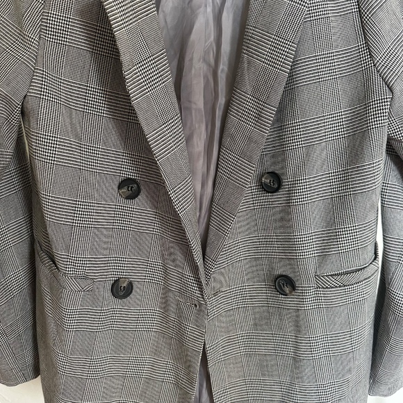 AVA. PLAID BLAZER - Picture 2 of 6